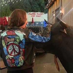 Hand painted custom jacket
